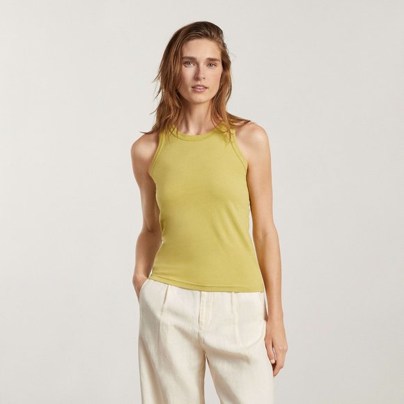 Everlane Cutaway Tank Top Green Leek XXL - Picture 8 of 8